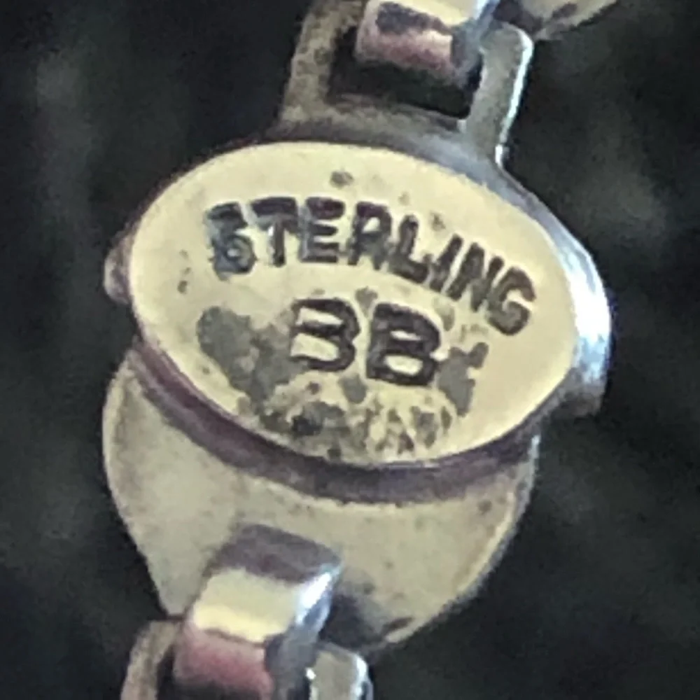 Antique Art Deco Binder Brothers sterling bracelet